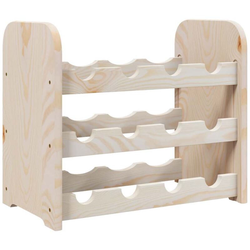 Vidaxl - Casier à vin 43x25x37 cm bois de pin massif
