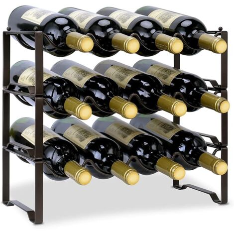 Casier à vin Casier à vin en métal, capacité 12 bouteilles