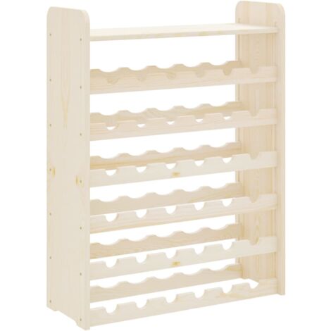 Casier à vin et panneau supérieur 67,5x25x87 bois pin massif