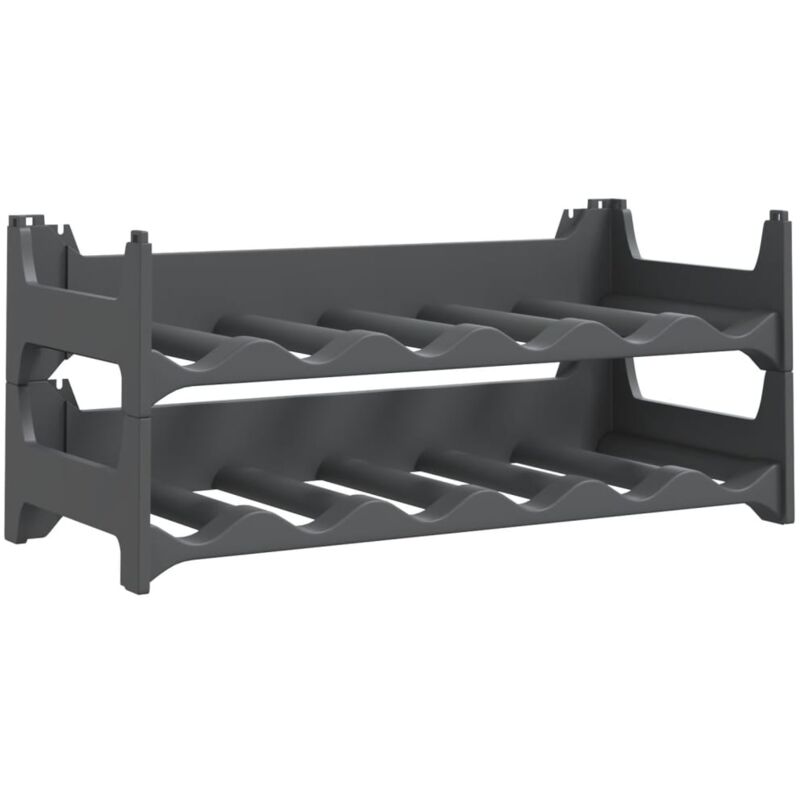Casier à vin pour 12 bouteilles PP empilable