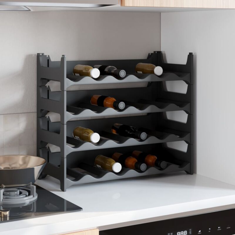 Casier à vin pour 24 bouteilles pp empilable Vidaxl
