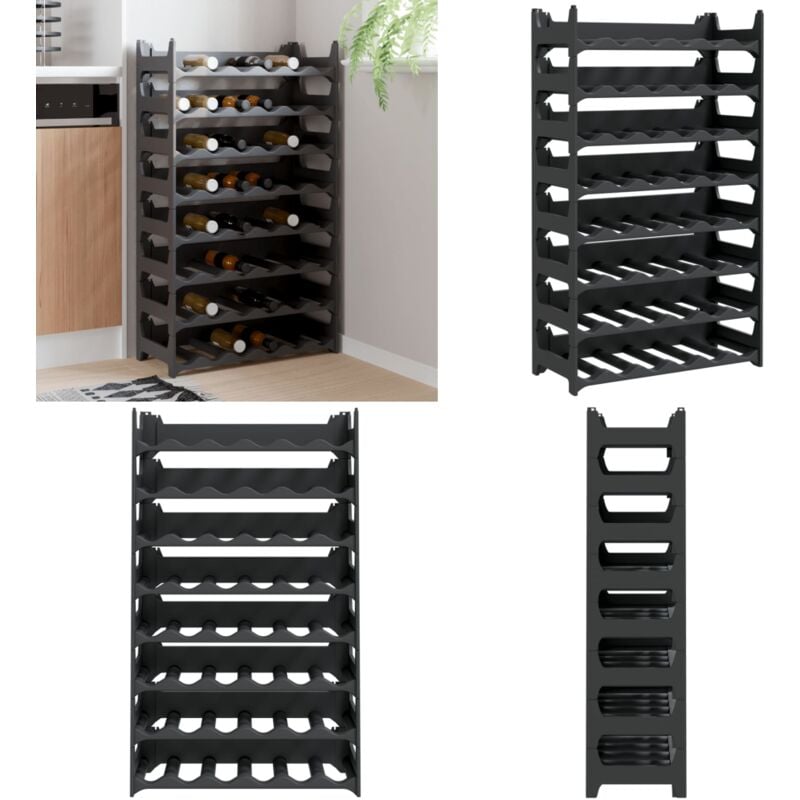 Vidaxl - Casier à vin pour 48 bouteilles pp empilable - casier à vin - casiers à vin - Home & Living - Anthracite