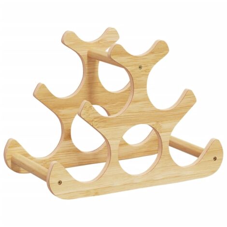 Casier à vin pour 6 bouteilles 35x18x25,5 cm bambou CFW560946