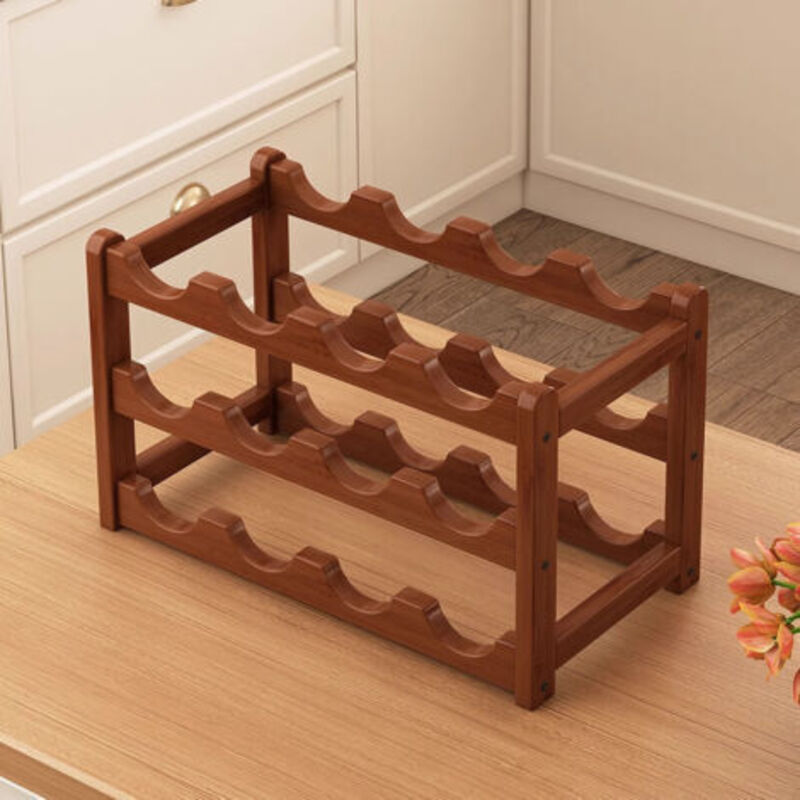 Casier à vin rouge, casier de rangement pour la maison, casier à vin, présentoir à vin, acajou haut de gamme, montrant un comportement gentleman.