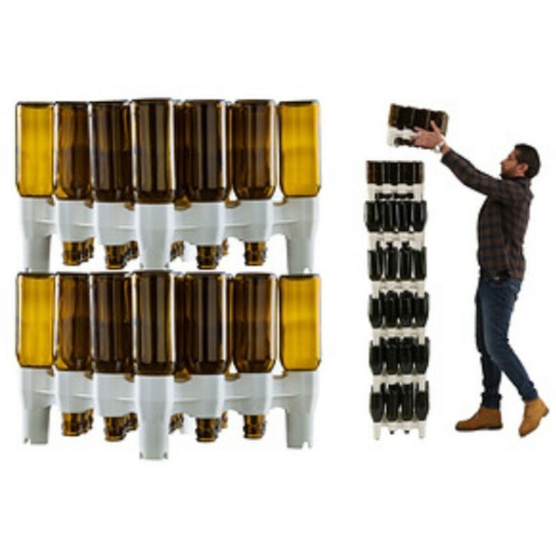 Casier à bouteilles 2 modules abs 32/50 bouteilles empilables casier à bouteilles - Salone