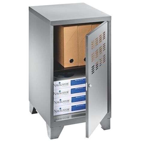 Casier de bureau métal couleur aluminium