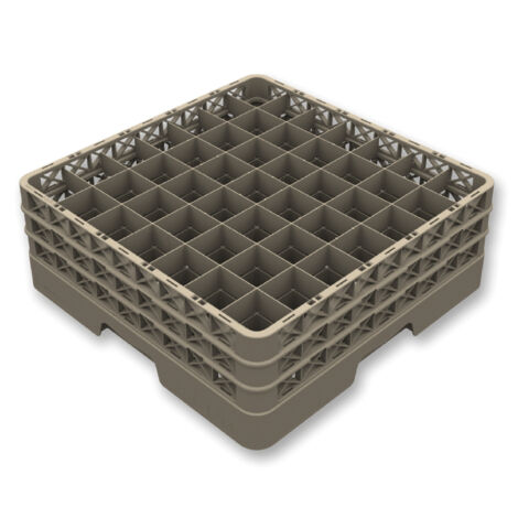 Casier de Lavage Ouvert pour 49 Verres - H 140 à 300 mm - Pujadas