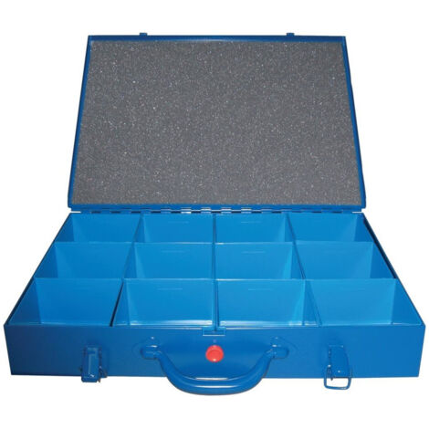 Casier de rangement en métal 440x330x 66mm 12 boites interchangeables