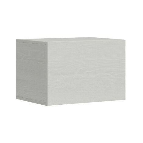 Casier murale porte battante frêne blanc Ela L60xH40xP40