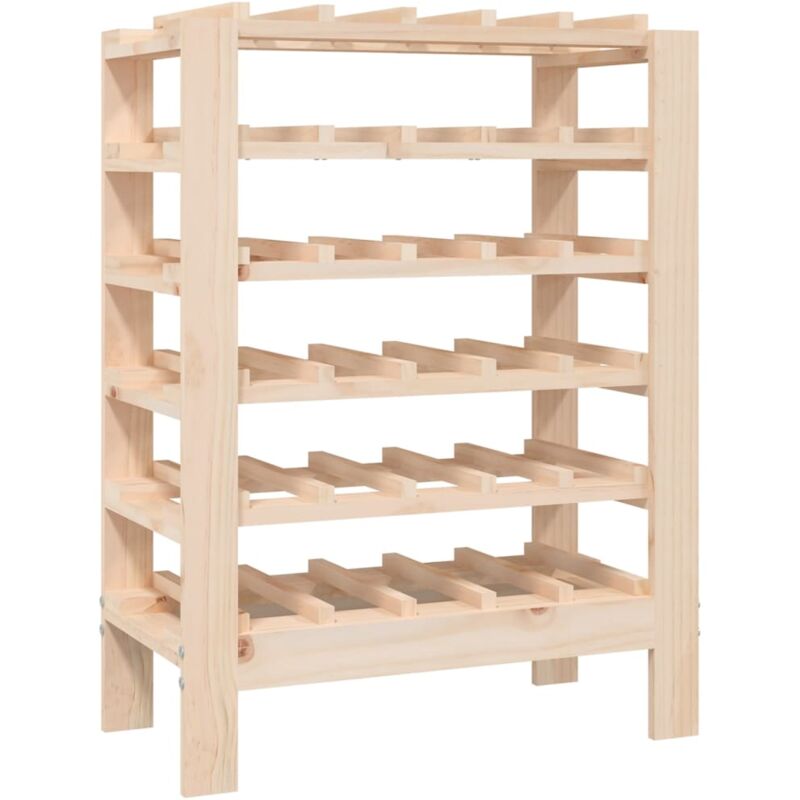 Casier range bouteilles étagère de rangement jusqu'à 30 bouteilles de vin 61,5 x 30 x 82 cm en bois de pin DEC024358 Casier range bouteilles étagère de rangement jusqu'à 30 bouteilles de vin 61,5 x 30 x 82 cm en bois de pin DEC024358