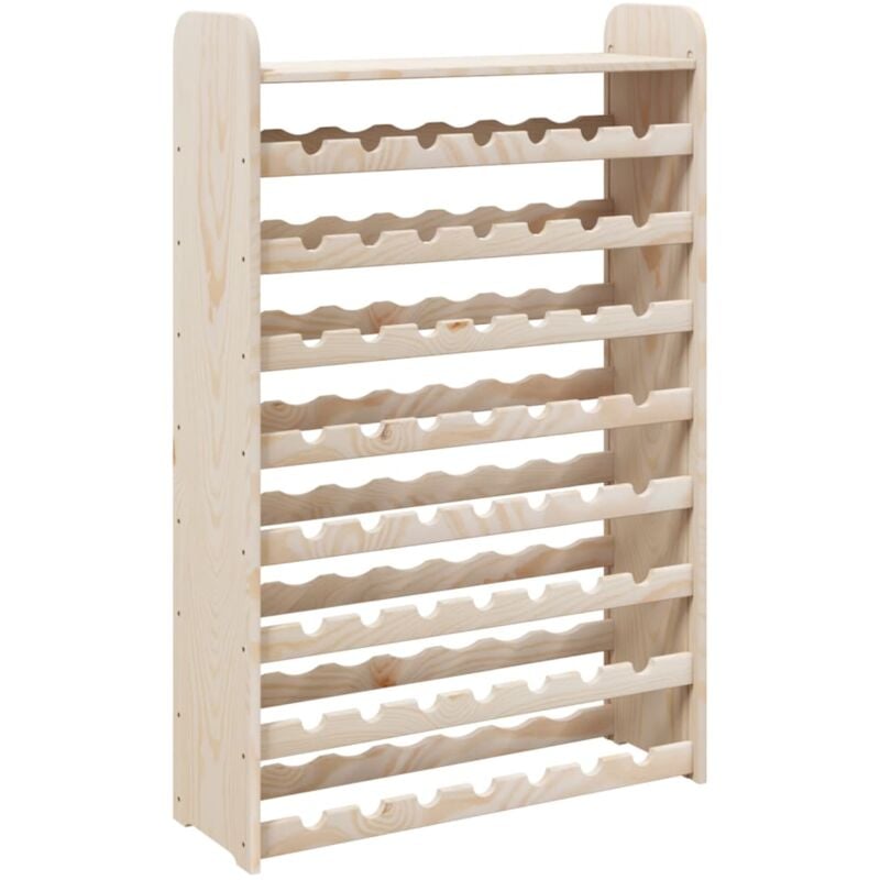 Décoshop26 - Casier range bouteilles étagère de rangement jusqu'à 56 bouteilles de vin en bois de pin DEC024365
