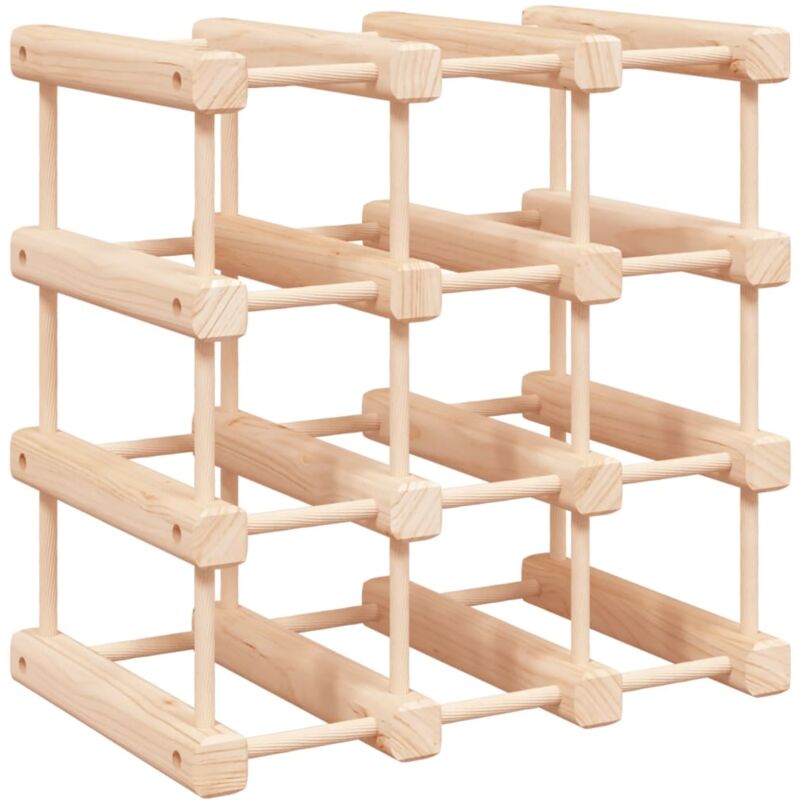 Décoshop26 - Casier range bouteilles étagère de rangement vin pour 12 bouteilles 36 x 23 x 36 cm bois de pin DEC024391