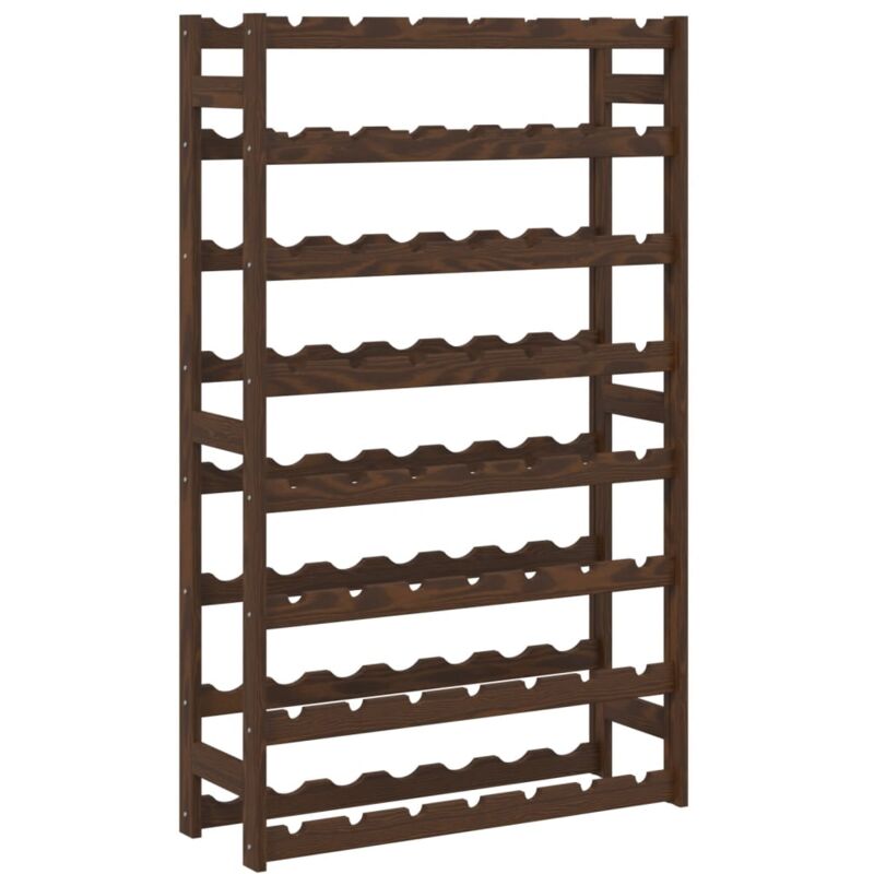 Décoshop26 - Casier range bouteilles étagère de rangement vin pour 56 bouteilles 8 niveaux en bois de pin marron DEC024332 Décoshop26 - Casier range bouteilles étagère de rangement vin pour 56 bouteilles 8 niveaux en bois de pin marron DEC024332