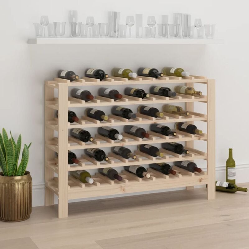 Vidaxl - Casier à vin 109,5x30x82 cm Bois de pin massif