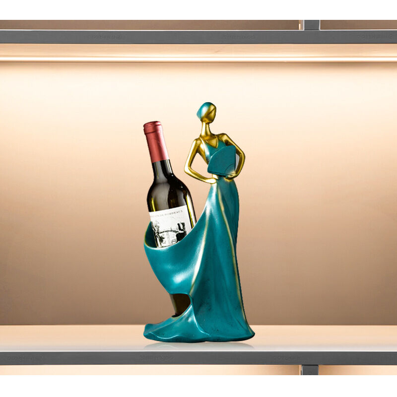 Casiers à Vin Porte Bouteille Porte Comptoir et Support Table à Manger Ornements de Pièce Maîtresse pour Le Salon Cuisine Rack de Stockage Armoire