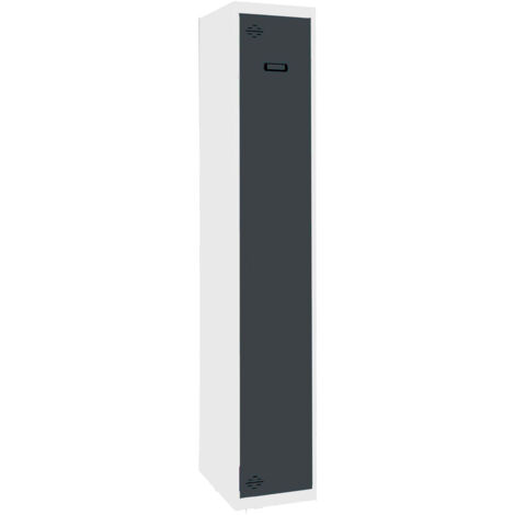 Casiers métalliques SIMONLOCKER (180x40x50cm) BLANC ET ANTHRACITE