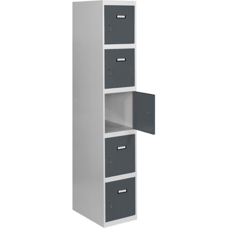 Casillero metálico SIMONLOCKER (180x40x50cm) GRIS Y ANTRACITA