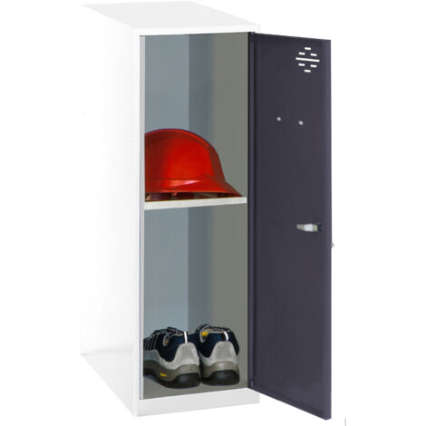Casillero metálico SIMONLOCKER (91,5x30x50cm) BLANCO Y ANTRACITA