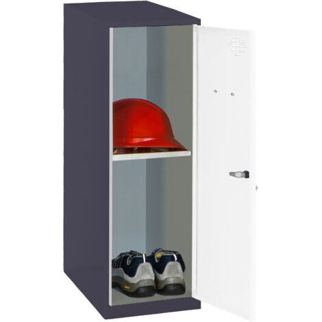 Casillero metálico SIMONLOCKER (91,5x40x50cm) ANTRACITA Y BLANCO