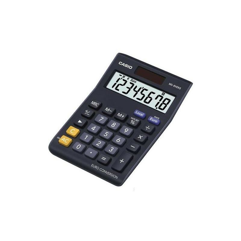 

Casio calculadora de oficina sobremesa negro 8 digitos ms-8verii