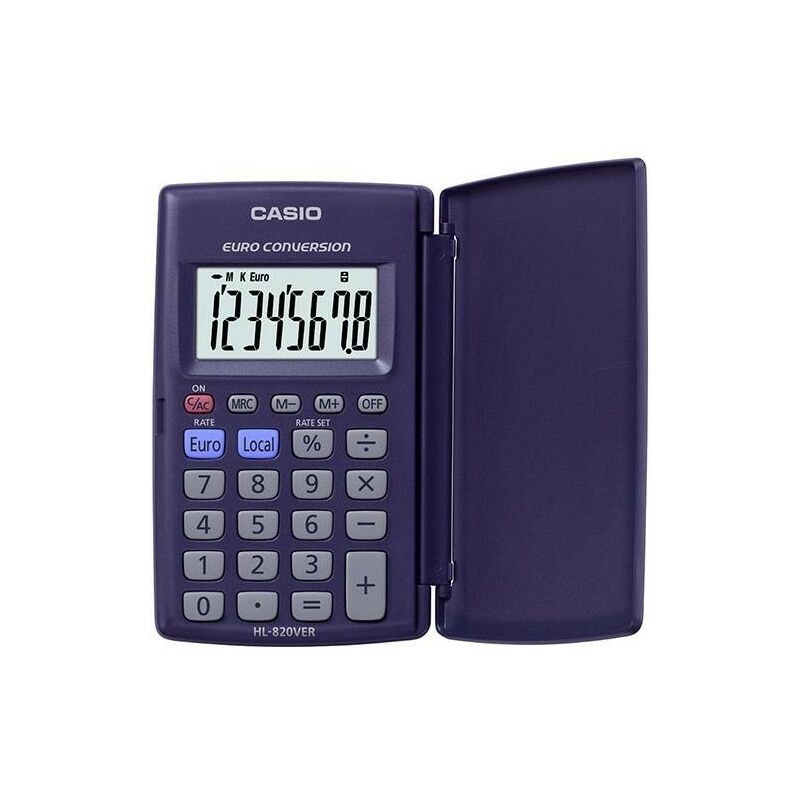 

Casio calculadora de oficina violeta oscuro 8 digitos hl-820ver