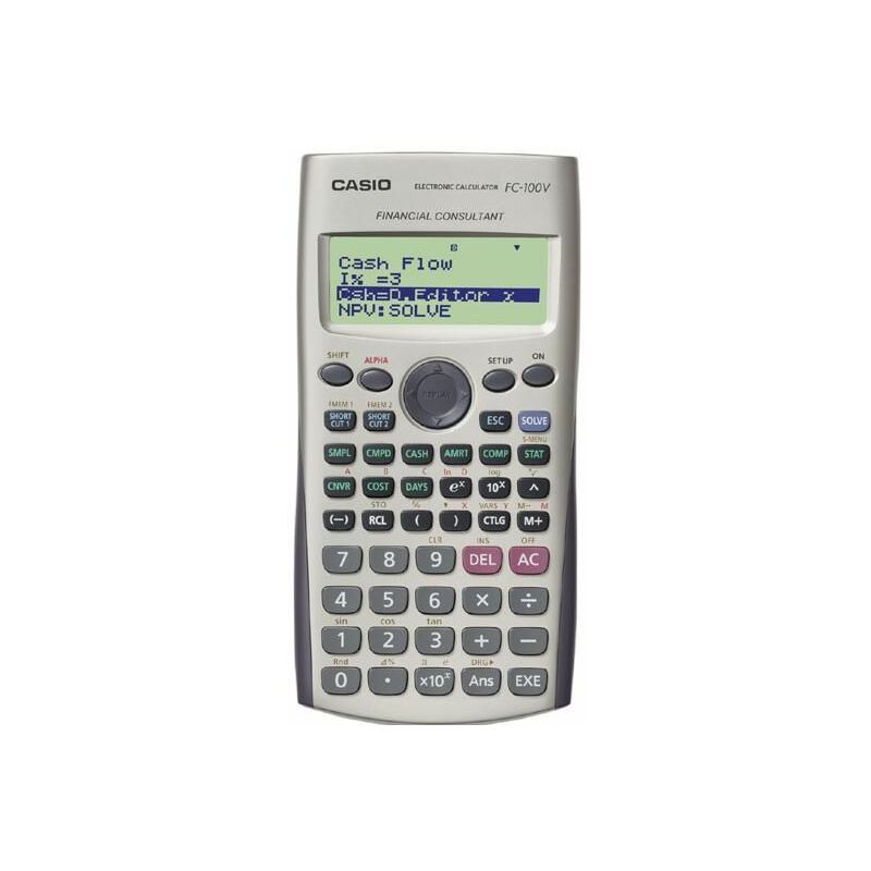 Image of FC-100V calcolatrice Tasca Calcolatrice finanziaria Grigio - Casio