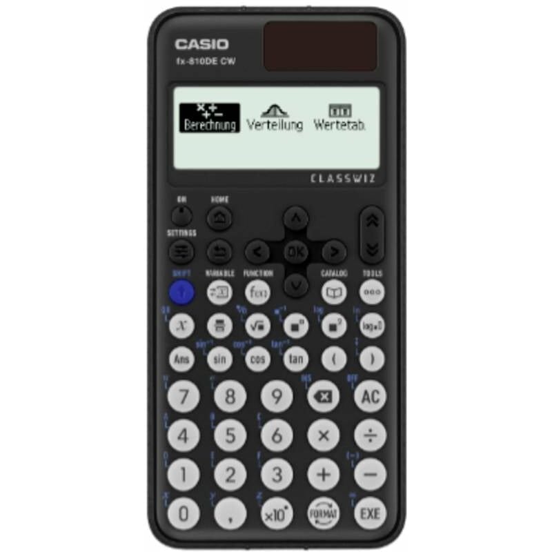 FX-810DE cw Calculatrice technique et scientifique noir Ecran: 17 à pile(s), solaire (l x h x p) 77 x 10.7 x 162 - Casio