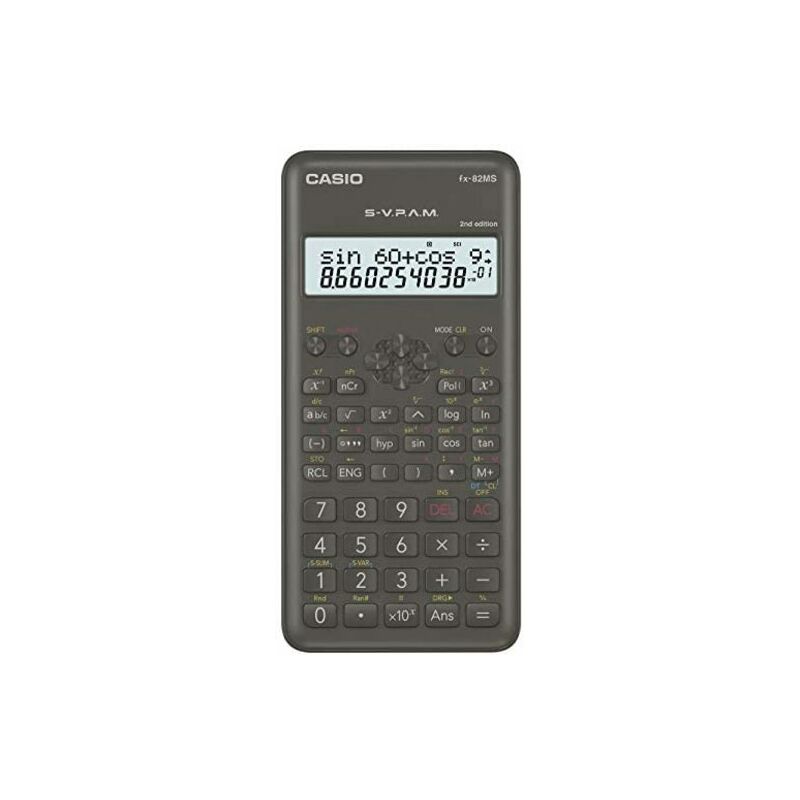 Image of Casio FX-82MS-2 calcolatrice Tasca Calcolatrice scientifica Nero