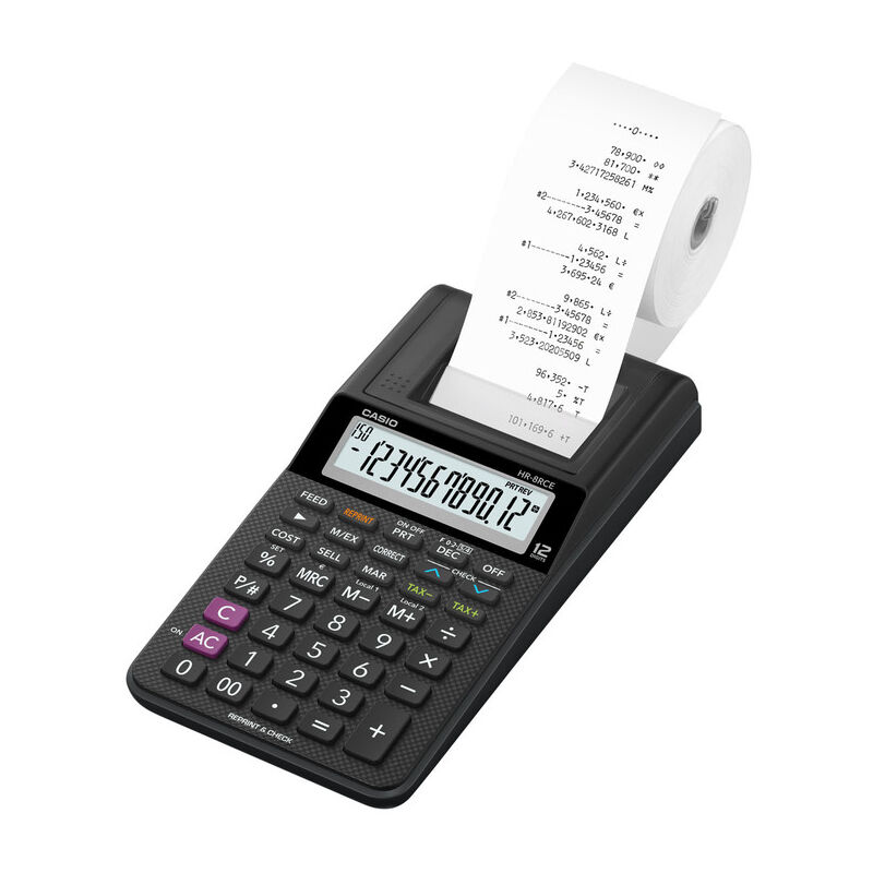 Image of Casio - Calcolatrice Scrivente con Alimentatore