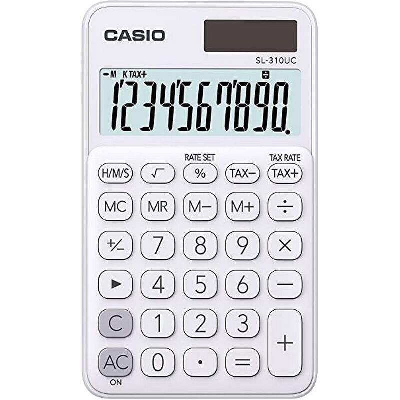 Image of Calcolatrice 10 Cifre Bianco Sl-310uc-We
