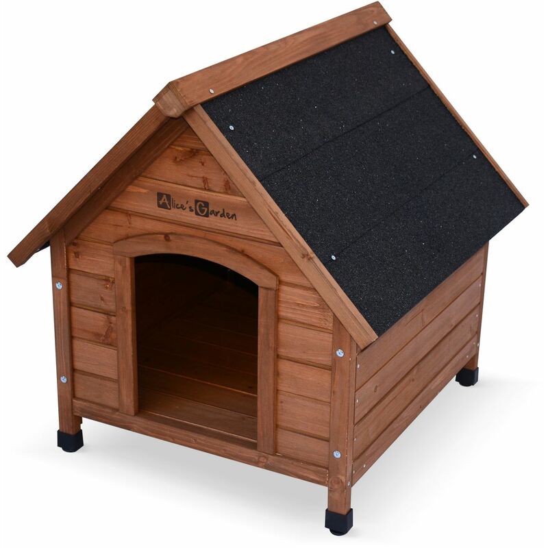 

Casita de madera para perro COCKER S, cabaña para perro 65x59x64cm - Madera