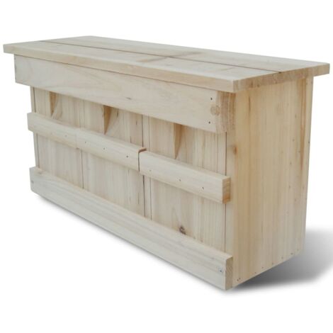 Casita para pájaros caja nido para gorrión 44 x 15,5 x 21,5 cm DEC020835