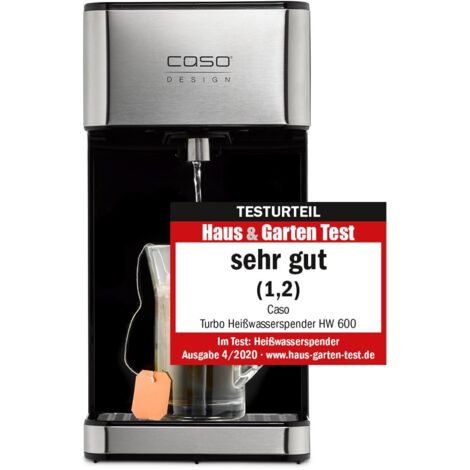 CASO Distributore di acqua calda HW 600 – acqua calda in soli 5 secondi, consente di risparmiare fino al 50% di energia rispetto a un bollitore, 8 spese quantitative per la copertura del bisogno,