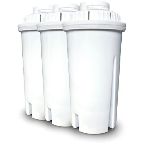 Caso - Set di 3 filtri per acqua calda in plastica, 11,5 cm, colore: Bianco