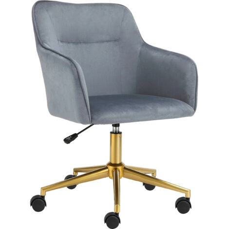 Caspar-Chaise de bureau Gris Or
