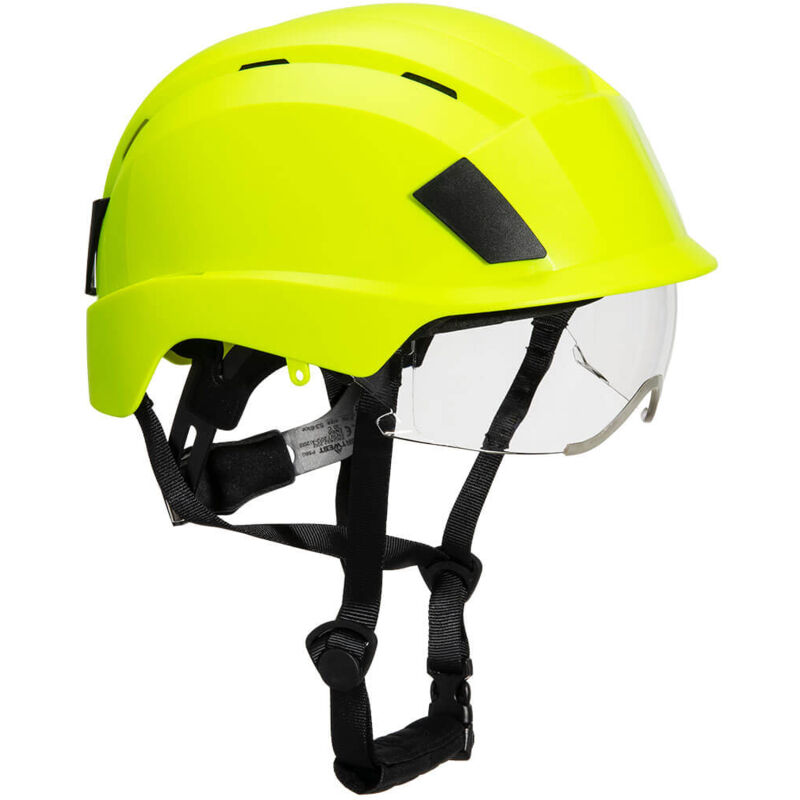Casque à lunette intégrée - jaune Portwest