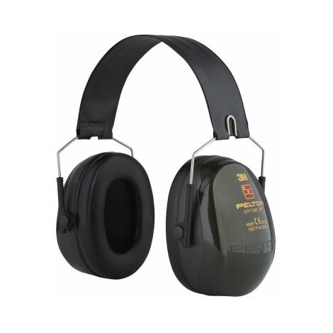 3M – Casque anti-bruit série Optime II 31dB – Serre-tête confortable – Protection auditive pour environnements bruyants – Vert