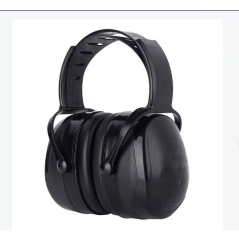 Casque Anti Bruit Adulte Réglable Confortable, avec Une Atténuation de, pour Milieu Bruyant ou Stressant-Noir