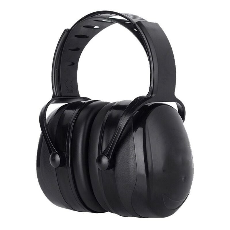 Casque Anti Bruit Adulte Réglable Confortable, avec Une Atténuation de SNR 38dB, pour Milieu Bruyant ou Stressant-Noir