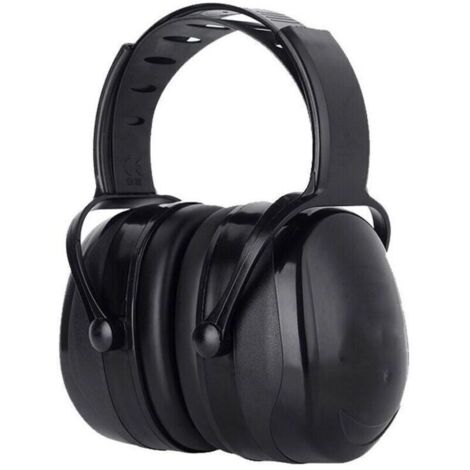 Casque Anti Bruit Adulte Réglable Confortable, avec Une Atténuation de SNR 38dB, pour Milieu Bruyant ou Stressant Noir