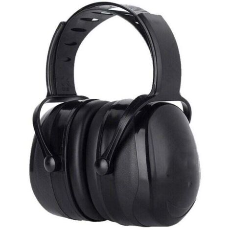 Casque Anti Bruit Adulte Réglable Confortable, avec Une Atténuation de SNR 38dB, pour Milieu Bruyant ou Stressant-Noir