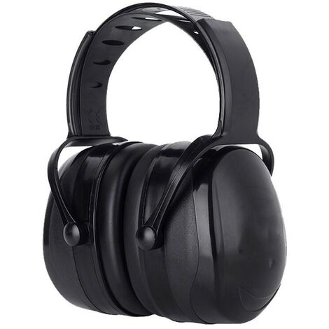 Casque Anti Bruit Adulte Réglable Confortable, avec Une Atténuation de SNR 38dB, pour Milieu Bruyant ou Stressant-Noir-DPZO
