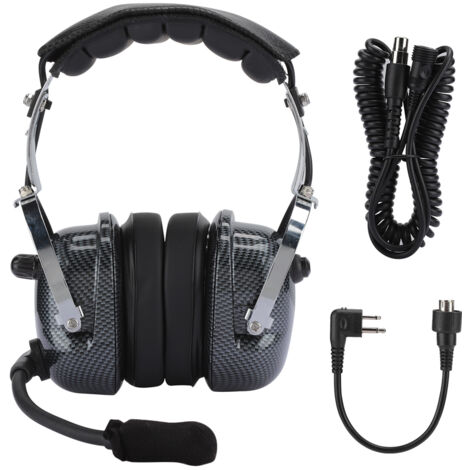 Casque anti-bruit aviation avec micro pour BAOFENG Motorola - Réduction sonore professionnelle