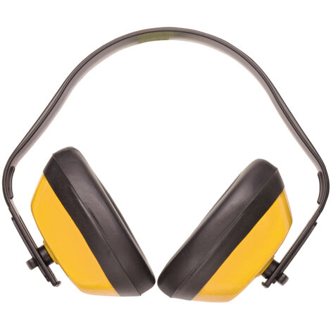 Portwest – Casque anti-bruit léger SNR 28dB – Norme EN 352-1 – Matériaux ABS et polystyrène – Conception sans métal ni nickel