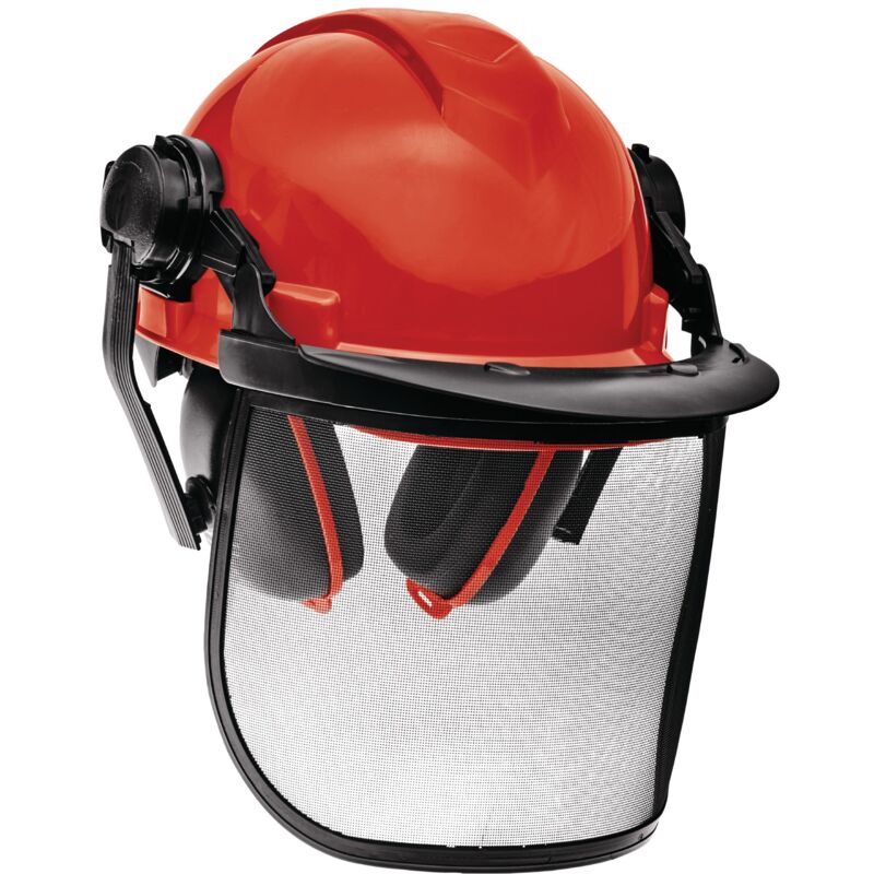 Casque de protection forestier rabattable et réglable Oreillettes anti bruit orientables Einhell
