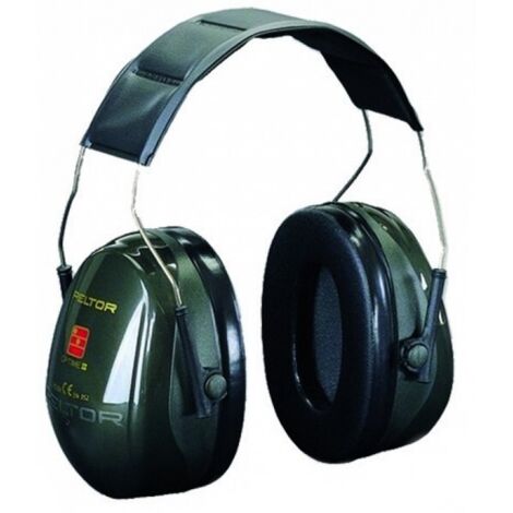 Casque anti bruit professionnel 31 dB – Protection auditive homologuée CE – Confort avec coussinets en mousse et liquide – Pour débroussaillage et tronçonnage – Peltor