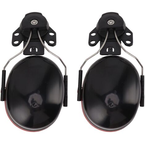 Casque antibruit casque antibruit Protection auditive casque réglable cache-oreilles pour les travailleurs de chantier de Construction noir rouge