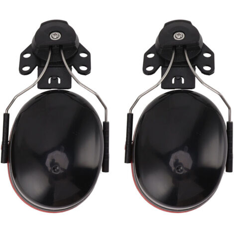 Casque antibruit casque antibruit Protection auditive casque réglable cache-oreilles pour les travailleurs de chantier de Construction noir rouge
