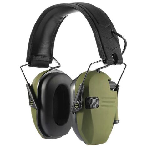Casque antibruit électronique vert