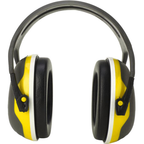 Casque antibruit pliable et anti-bruit pour dormir et travailler (jaune)